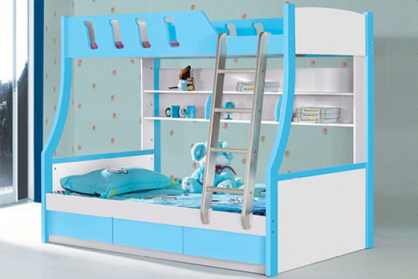 Giường tầng trẻ em màu xanh dương BABY BLA01