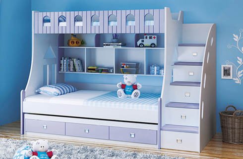 Tìm hiểu về dòng sản phẩm giường tầng trẻ em 3 tầng đa năng hiện đại