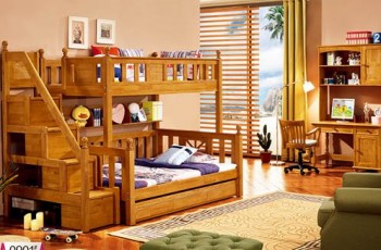 Phát sốt với những mẫu giường 2 tầng bằng gỗ cho bé thiết kế đẹp