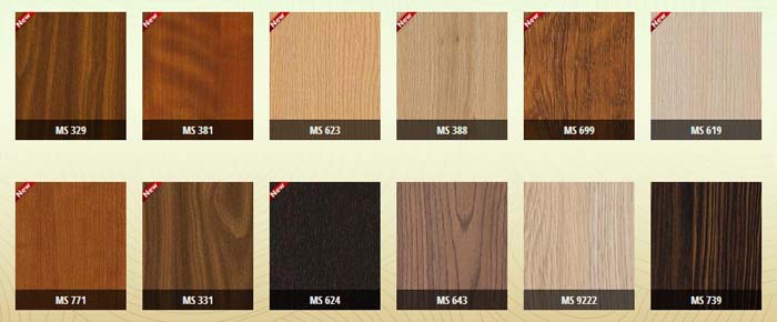 Bảng màu gỗ công nghiệp mdf