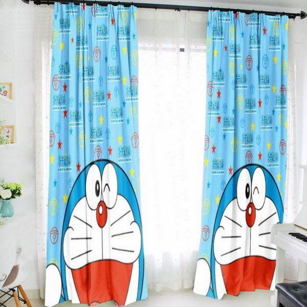 Trang trí phòng ngủ cho bé trai với rèm cửa nhiều màu sắc