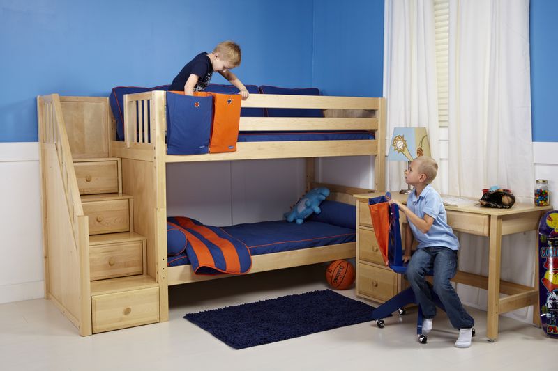 Giường tầng gỗ sồi trẻ em 1