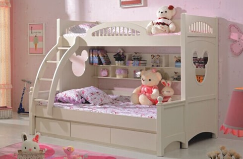 Giường tầng cho bé gái có gì khác biệt so với giường tầng bé trai?