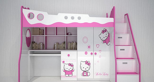 giường trẻ em Hello Kitty 