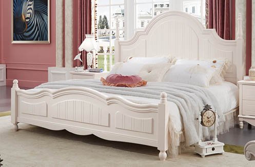 Giường công chúa màu trắng