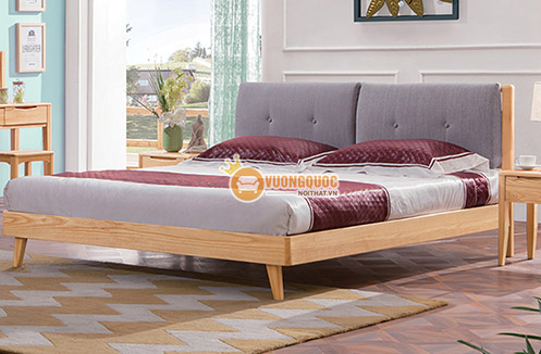 Giường gỗ tự nhiên kiểu dáng countrystyle