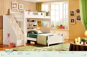 Giường tầng Hàn Quốc - Thiết kế được nhiều bé gái được ưa chuộng