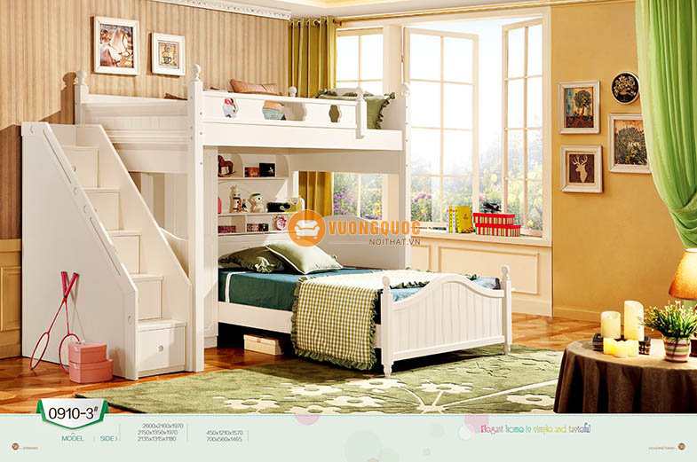 Giường tầng Hàn Quốc- phong cách thiết kế được nhiều bé gái được ưa chuộng