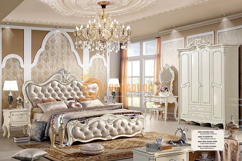 Phòng ngủ châu Âu cổ điển sang trọng