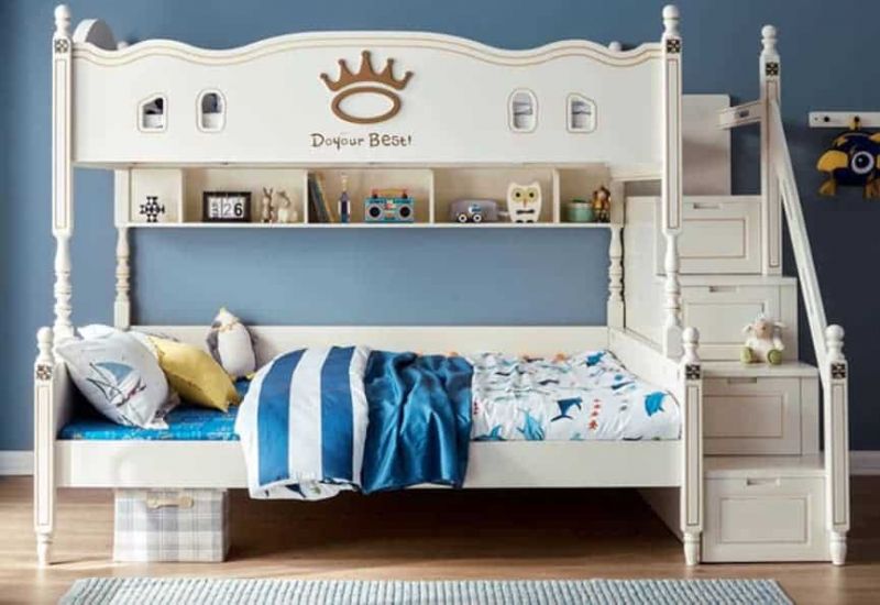 Giường tầng cho bé thiết kế đáng yêu