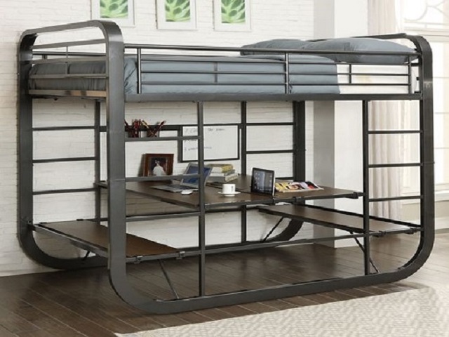 Mẫu giường tầng 1m6x2m bằng sắt