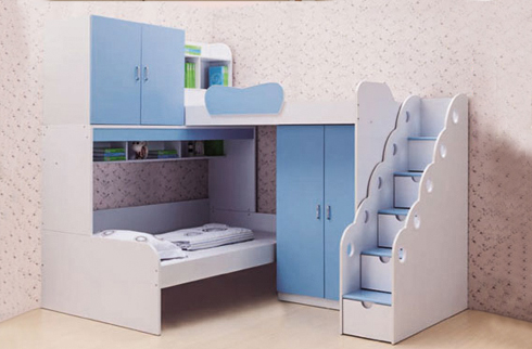 Giường tầng cho bé trai cao cấp thiết kế đa năng