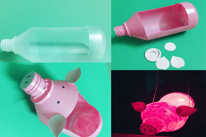 Cách làm đèn Trung thu bằng chai nhựa đơn giản