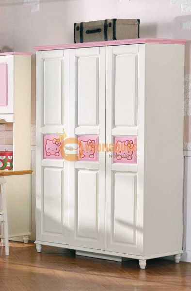 Tủ quần áo cho bé gái trắng hồng dễ thương HHM352Q