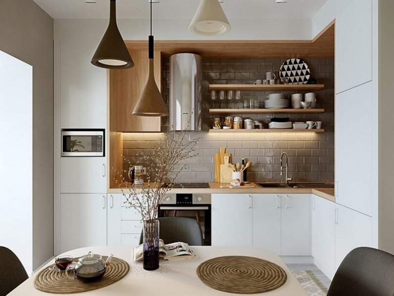 Mẫu tủ bếp mang phong cách hiện đại được thiết kế tủ bếp vô cùng phù hợp 