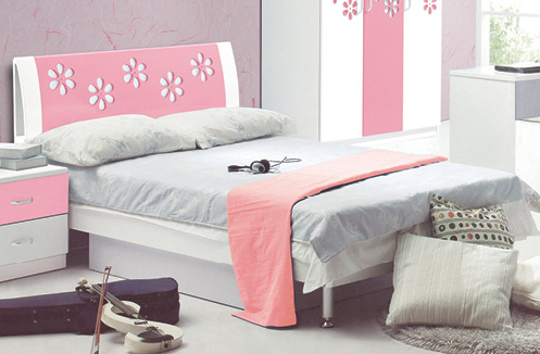Một số bộ giường ngủ cho bé gái màu hồng dễ thương