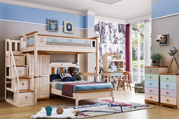 Bộ giường tầng trẻ em hiện đại JVNA661