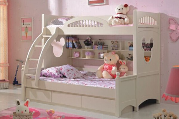 Giường 2 tầng đẹp dễ thương cho bé gái BABY M608G
