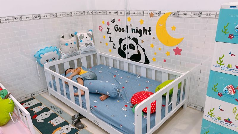 2.2. Giường ngủ trẻ em Hàn Quốc là bước chuẩn bị tốt khi bé ngủ riêng