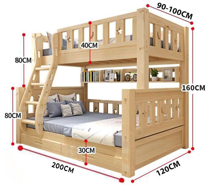 2.6. Kích thước giường tầng trẻ em tiêu chuẩn